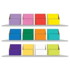 Book Band Colour-Coded Storage Boxes Lilac to Lime