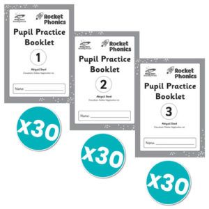 Rocket Phonics Pupil Practice Books 1–3 x 30 copies