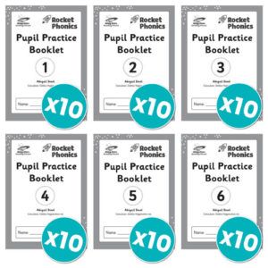 Rocket Phonics Pupil Practice Books 1–6 x 10 copies
