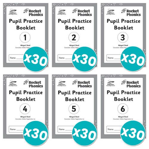 Rocket Phonics Pupil Practice Books 1–6 x 30 copies