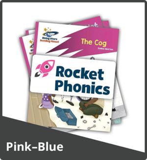 Rocket Phonics Target Practice Readers Set 1 (Pink A to Blue / Phases 2–4)