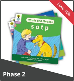 Floppy's Decoding Practice Books – Words and Phrases (Phase 2)
